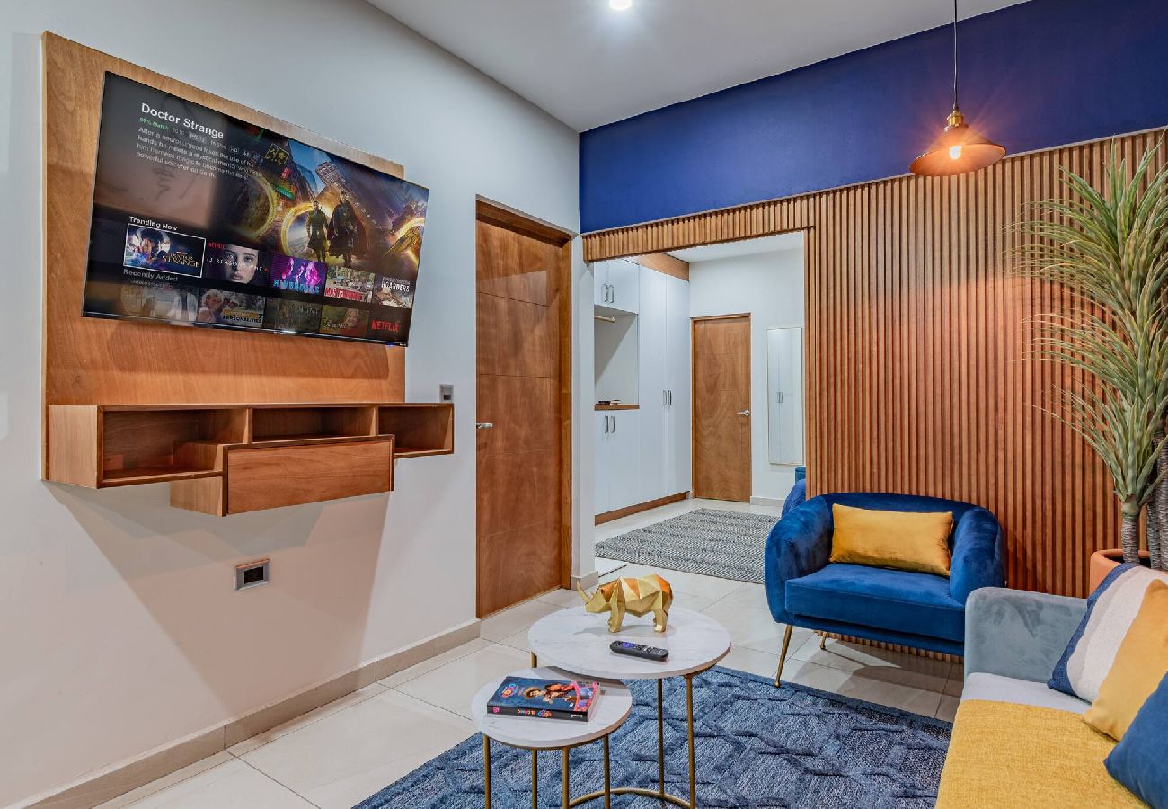 Departamento en Durango - LOFT El Azul | Centro Historico | Cama King 