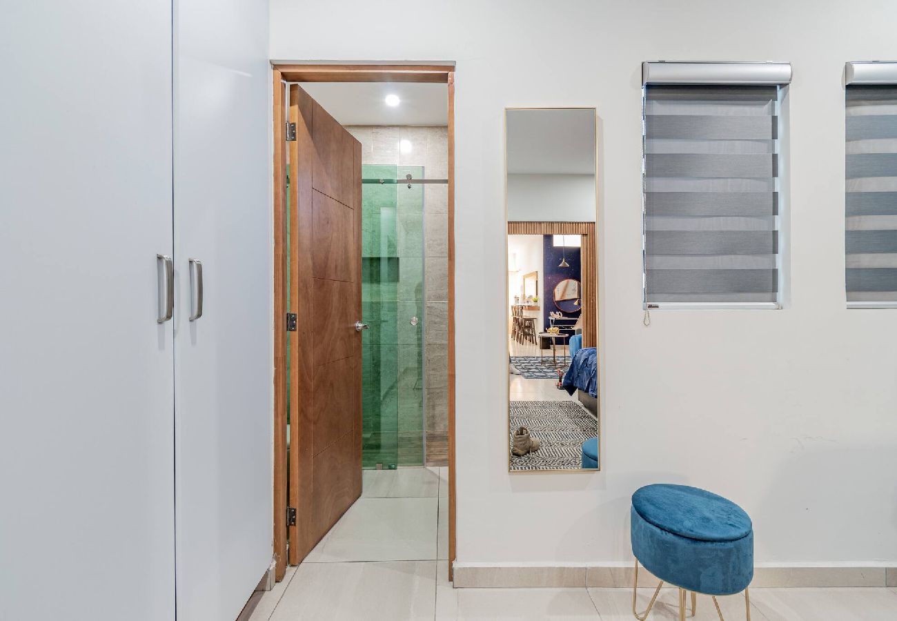 Departamento en Durango - LOFT El Azul | Centro Historico | Cama King 