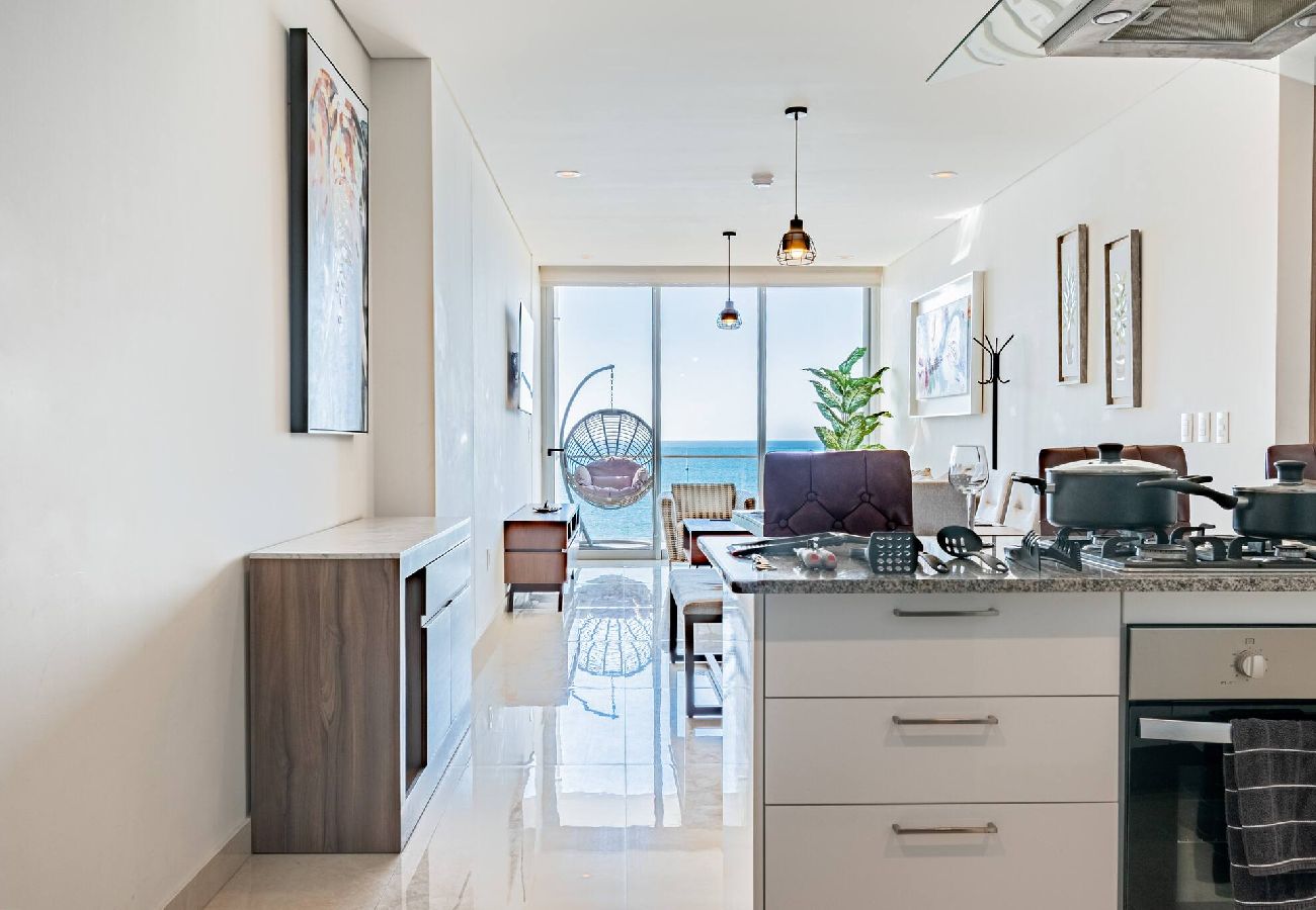 Departamento en Mazatlán - Hermoso Condo al Pie de la Playa 