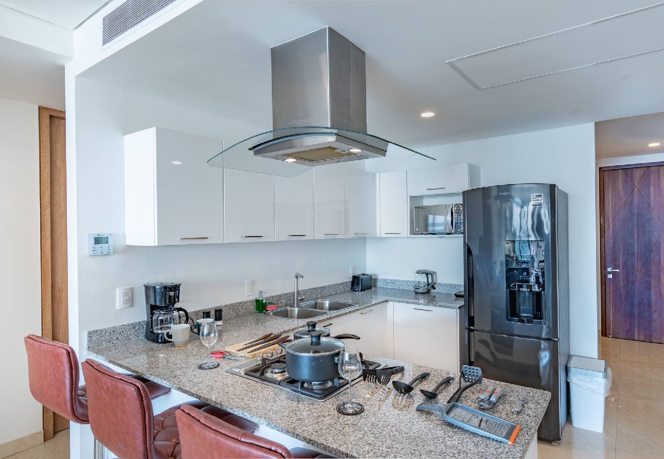 Departamento en Mazatlán - Hermoso Condo al Pie de la Playa 
