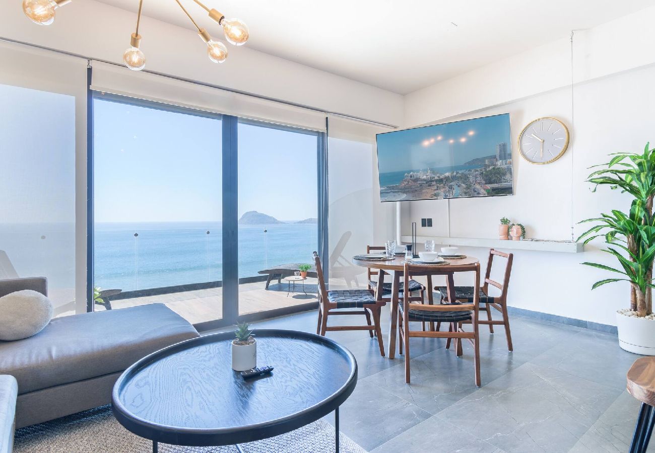 Departamento en Mazatlán - Depa en Malecon con Vista al Mar 