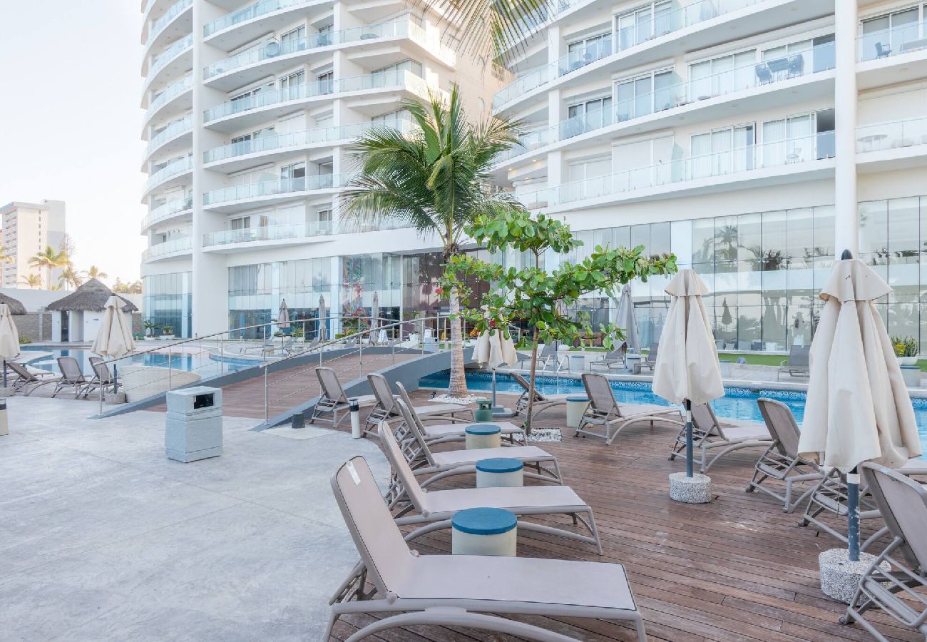 Departamento en Mazatlán - Hermosa Vista En Piso 23 En Camino Al Mar 