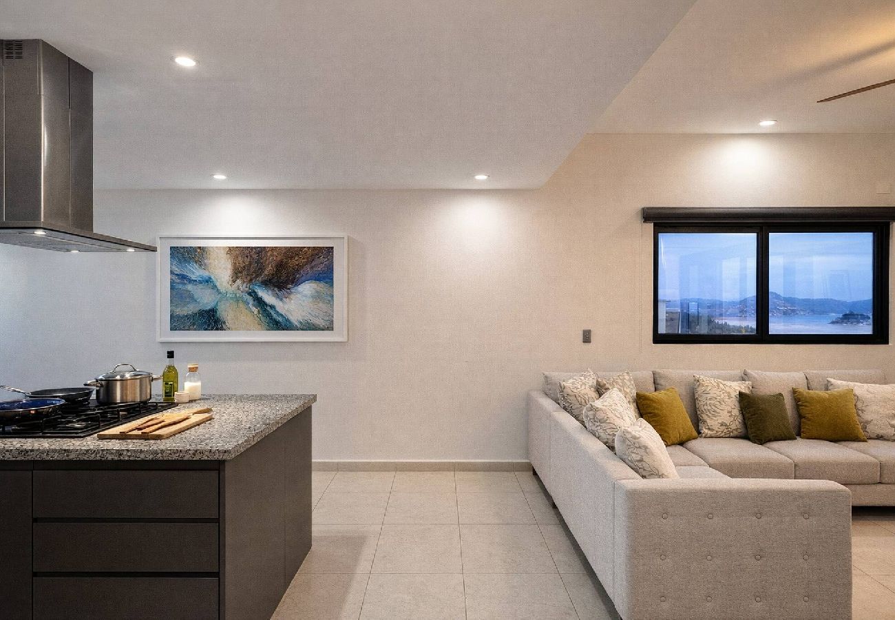 Departamento en Mazatlán - Condo Premium - Malecón | Vista al mar | Grupos 6+