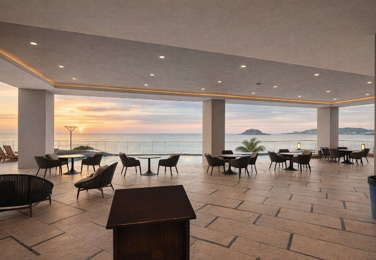 Departamento en Mazatlán - Condo Premium - Malecón | Vista al mar | Grupos 6+