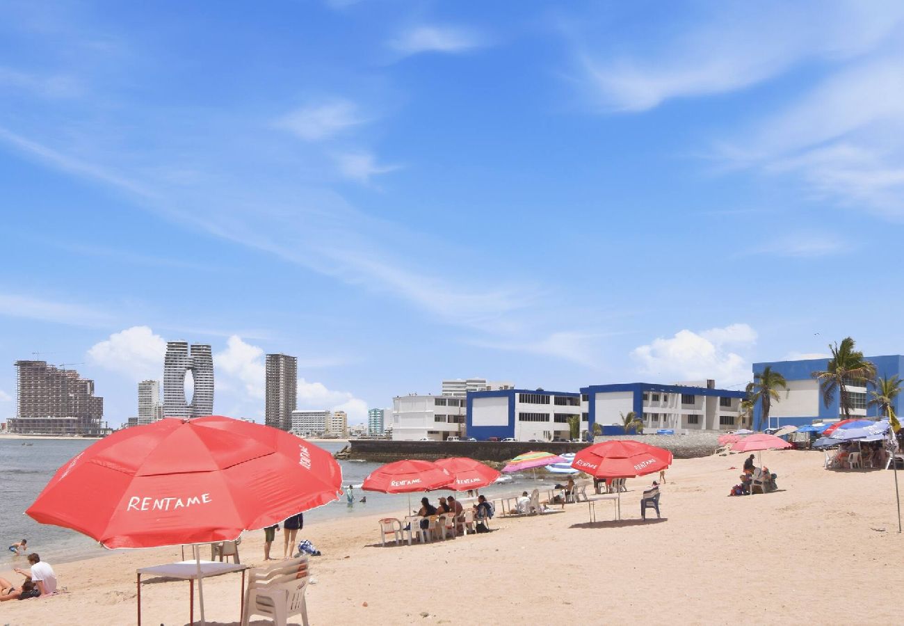 Departamento en Mazatlán - Pinos Beach Access | lux Tower | Olas Altas | Cozy 