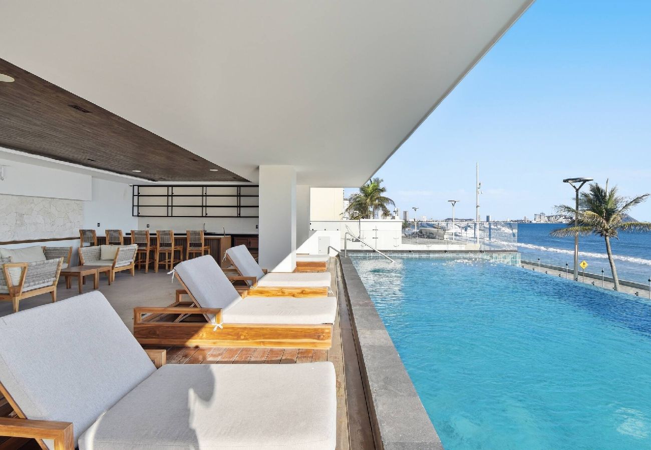 Departamento en Mazatlán - Malecon | New Lux Tower | Double King bed | Views 