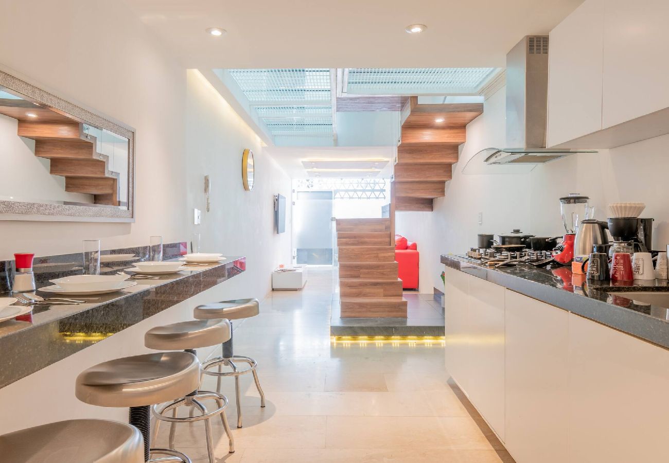 House in Durango - LOFT ULTRA Moderno y Minimalista | Cama KING Size 