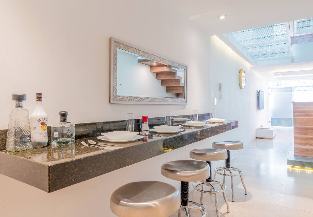 House in Durango - LOFT ULTRA Moderno y Minimalista | Cama KING Size 