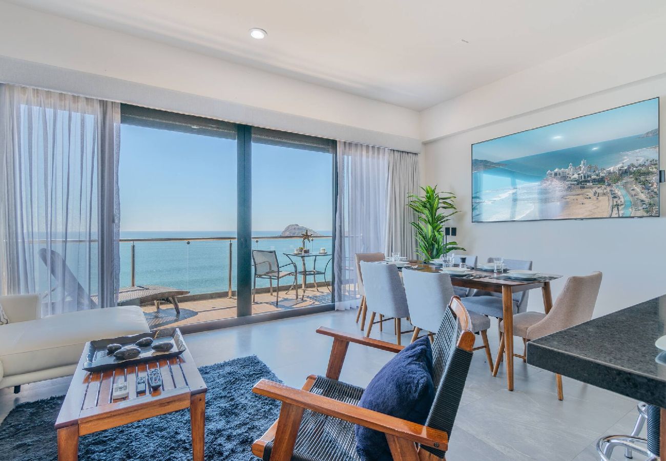 Apartment in Mazatlán - Vista Espectacular en Depa Sobre Malecon 