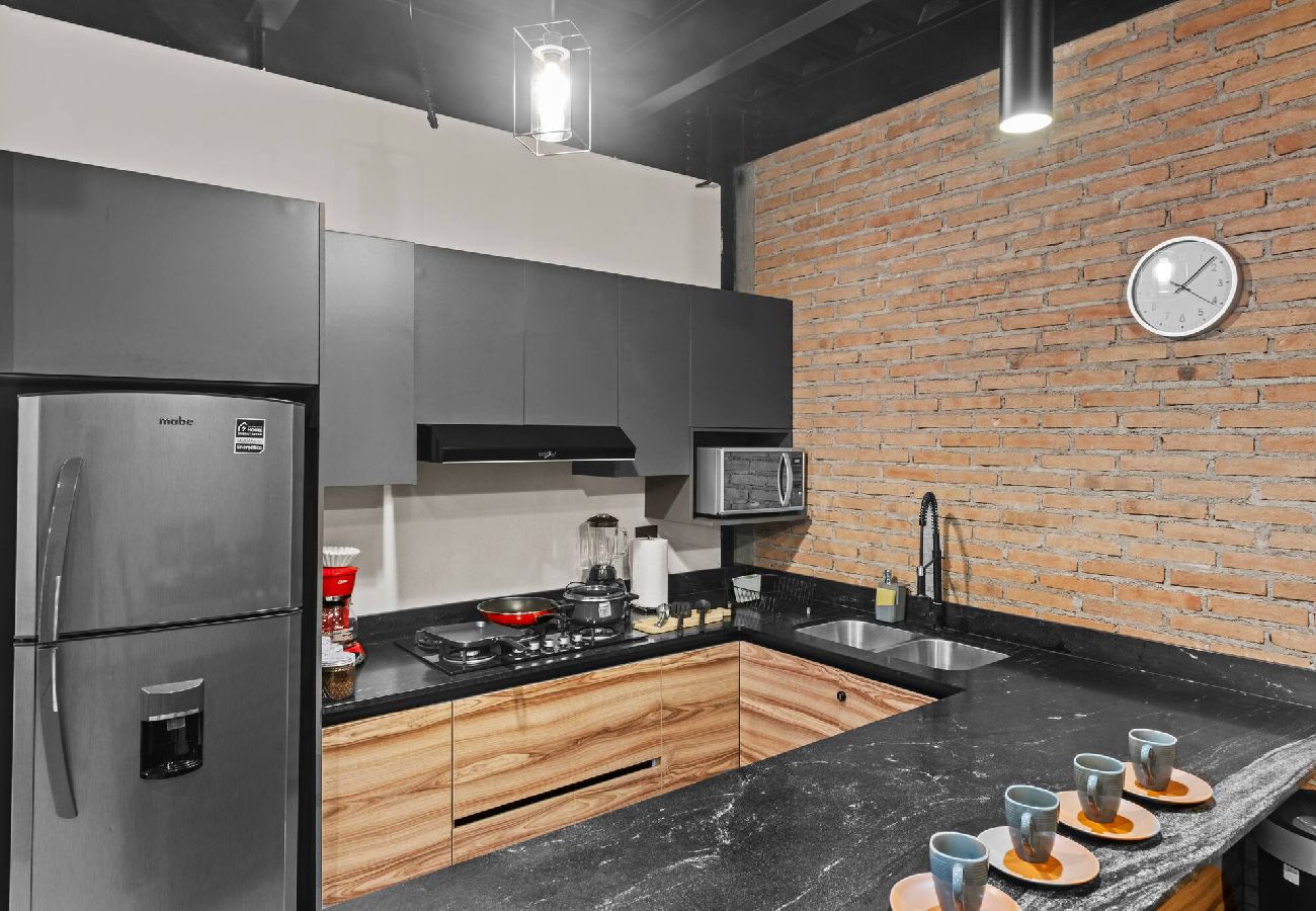 Apartment in Durango - Industrial Loft | King Bed & 2 Office Spaces 