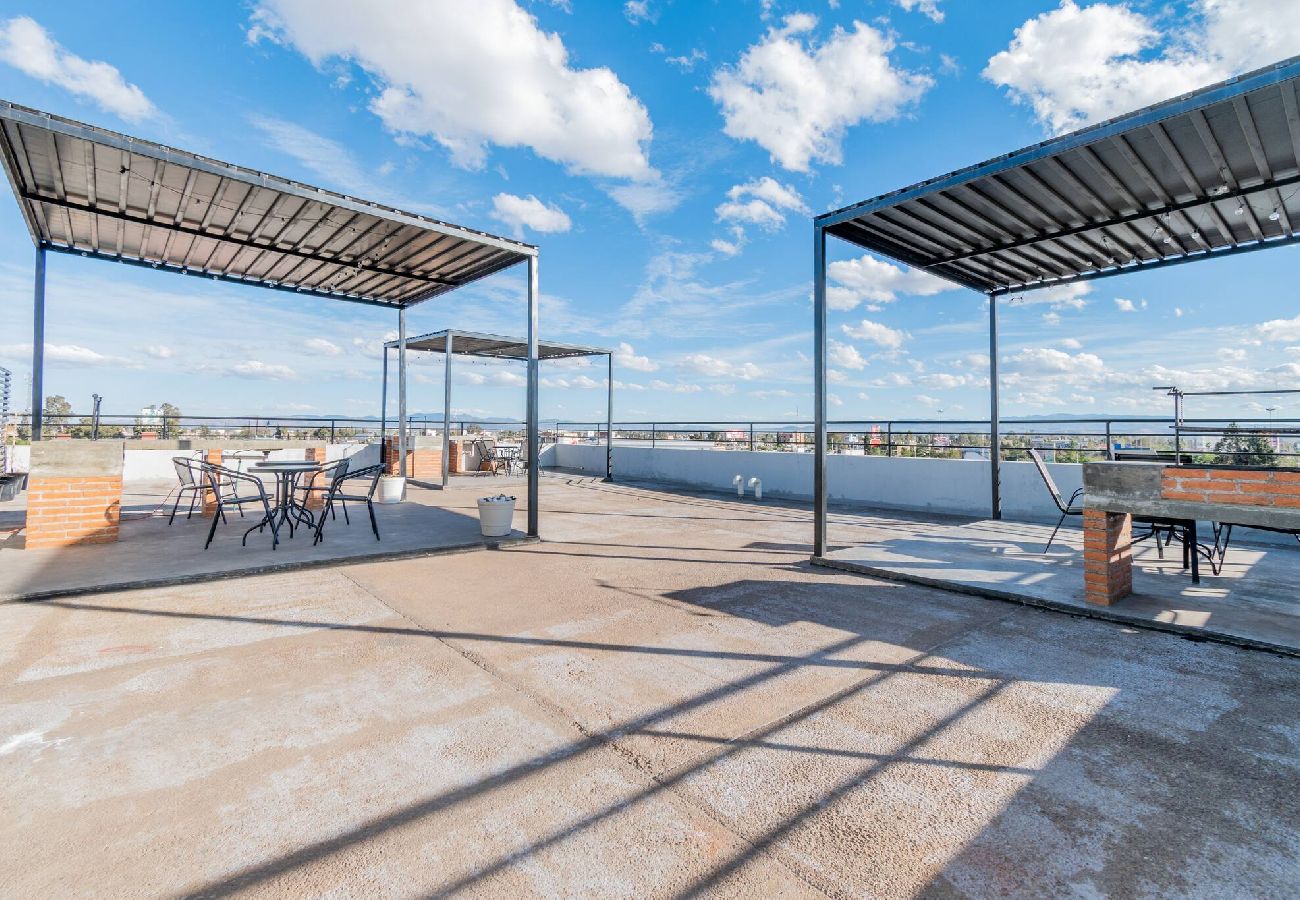 Apartment in Durango - Industrial Loft | King Bed & 2 Office Spaces 