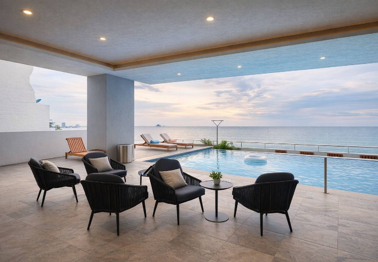 Apartment in Mazatlán - Condo Premium - Malecón | Vista al mar | Grupos 6+