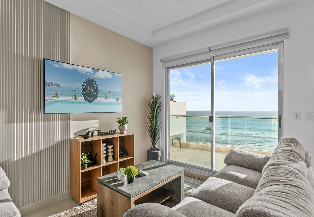 Apartment in Mazatlán - Vista al mar | Malecón | Cama King | Balcón Grande 