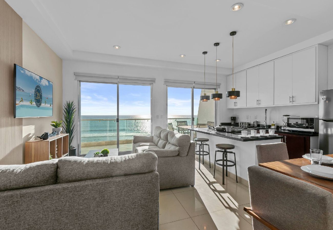 Apartment in Mazatlán - Vista al mar | Malecón | Cama King | Balcón Grande 