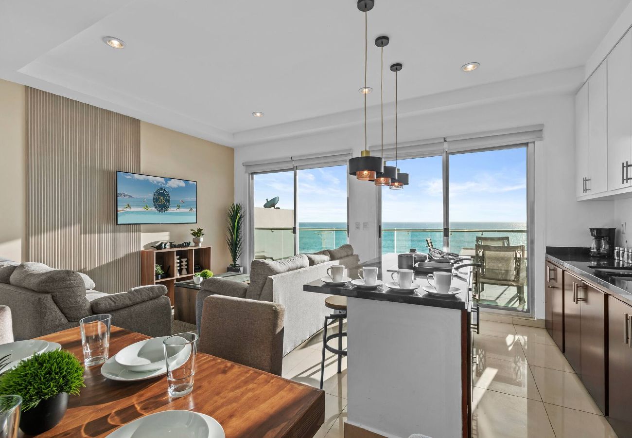 Apartment in Mazatlán - Vista al mar | Malecón | Cama King | Balcón Grande 